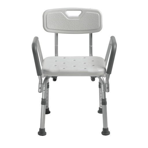 Bathroom Safety Equipment with Supportive Back and Detachable Cushioned Handles