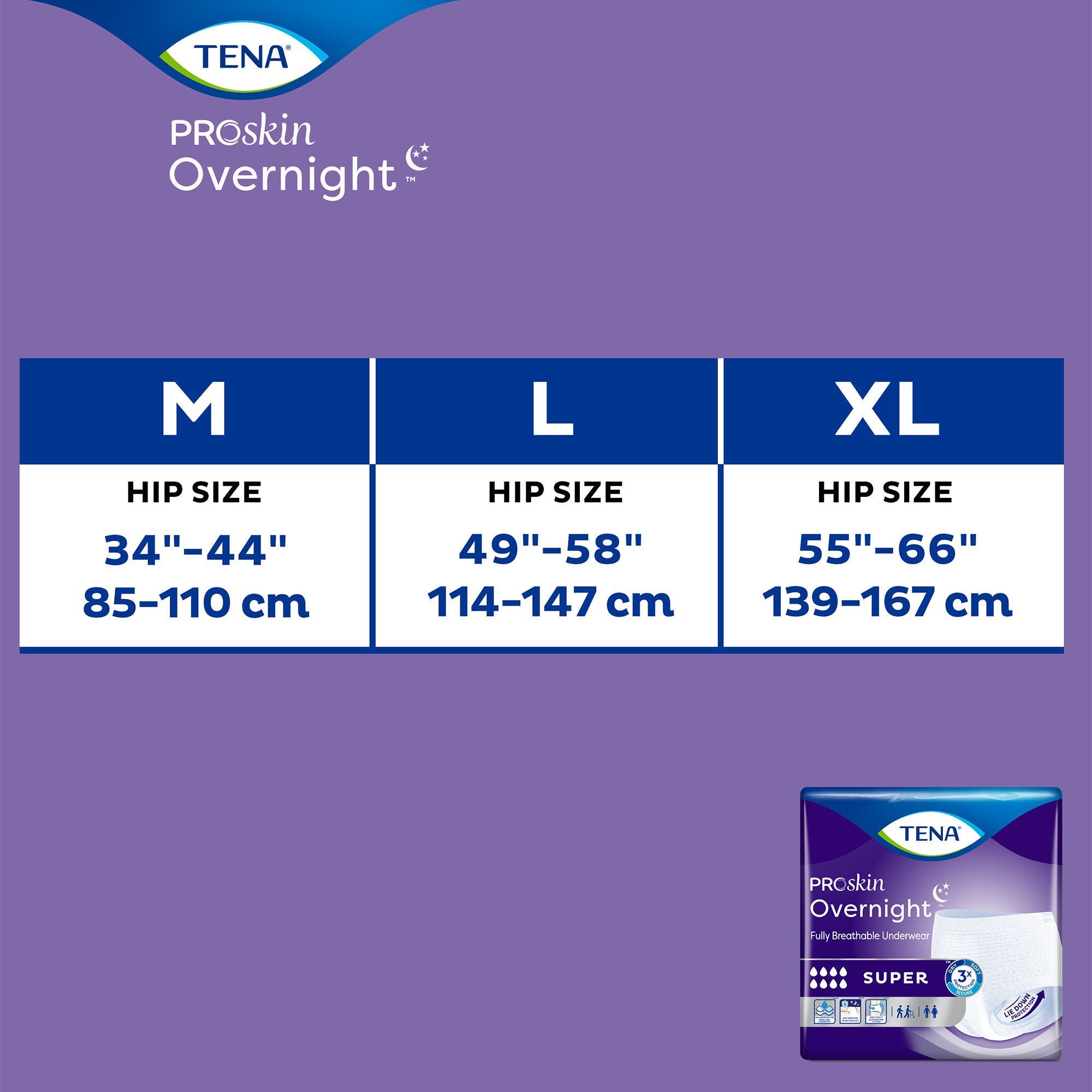 ProSkin Breathable Comfort Fit Underwear for Night Use - Super Absorbency