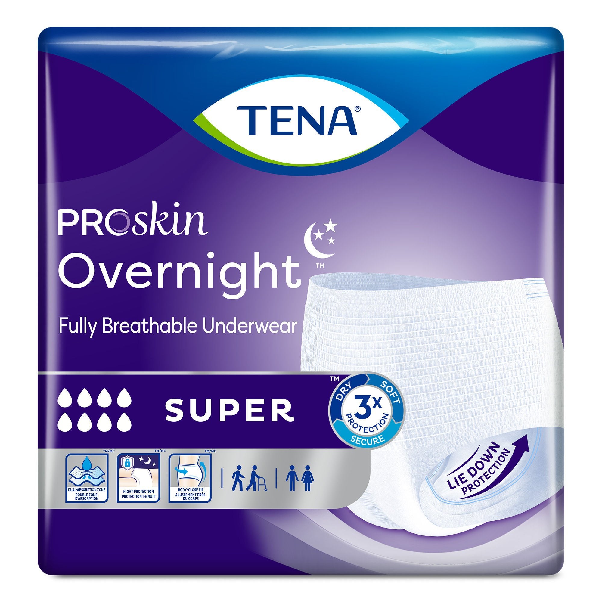 ProSkin Breathable Comfort Fit Underwear for Night Use - Super Absorbency