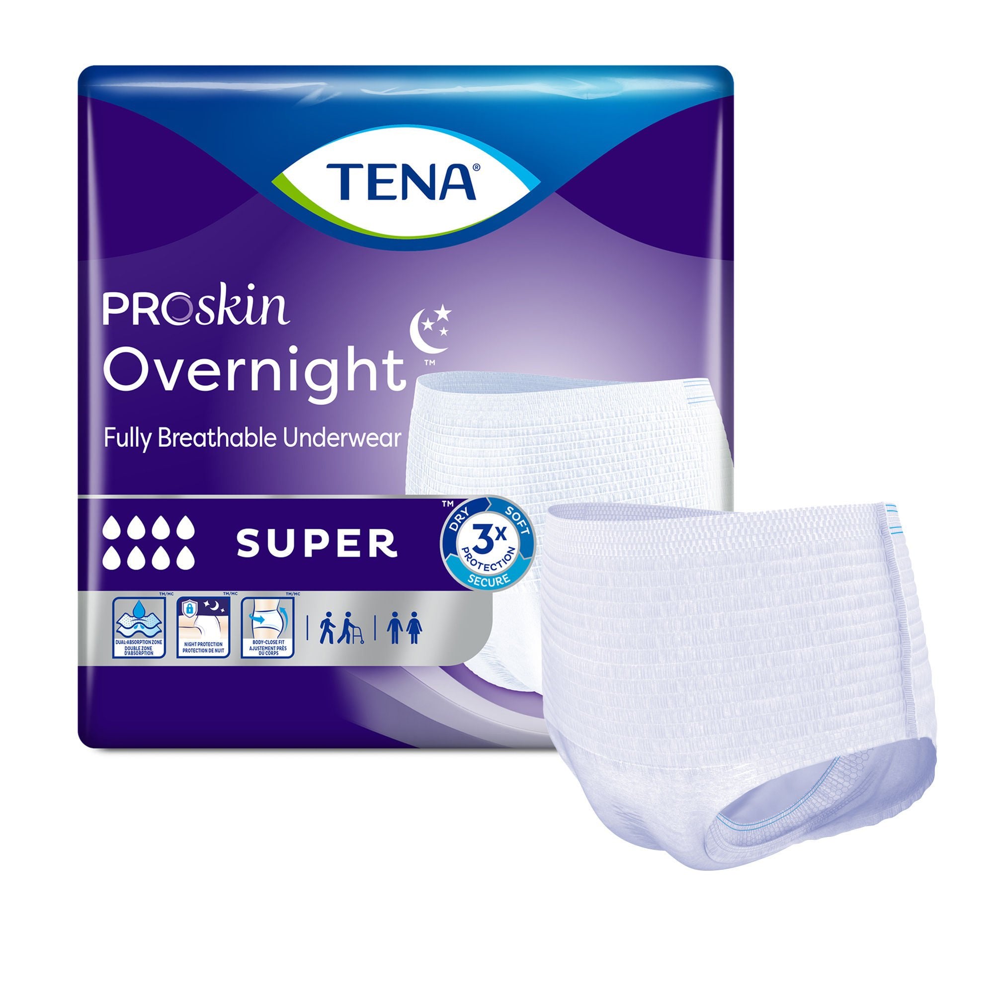 ProSkin Breathable Comfort Fit Underwear for Night Use - Super Absorbency