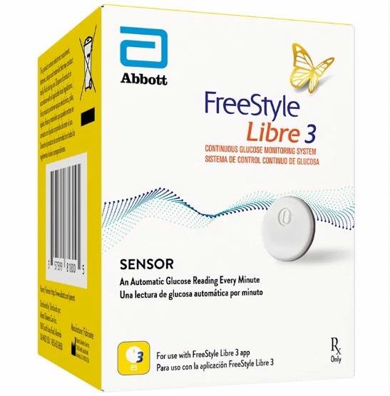 Freestyle Libre 3 Sensor Kit-Packaging Side View
