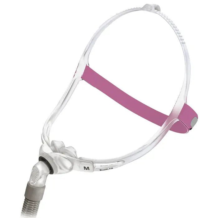 Resmed Swift Fx For Her Nasal Pillow CPAP Mask With Headgear Fit Pack - Side View