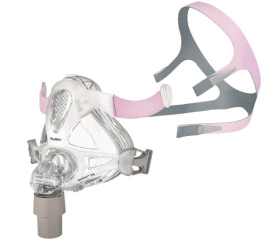 Resmed Quattro FX for Her Full Face CPAP Mask With Headgear - Side View