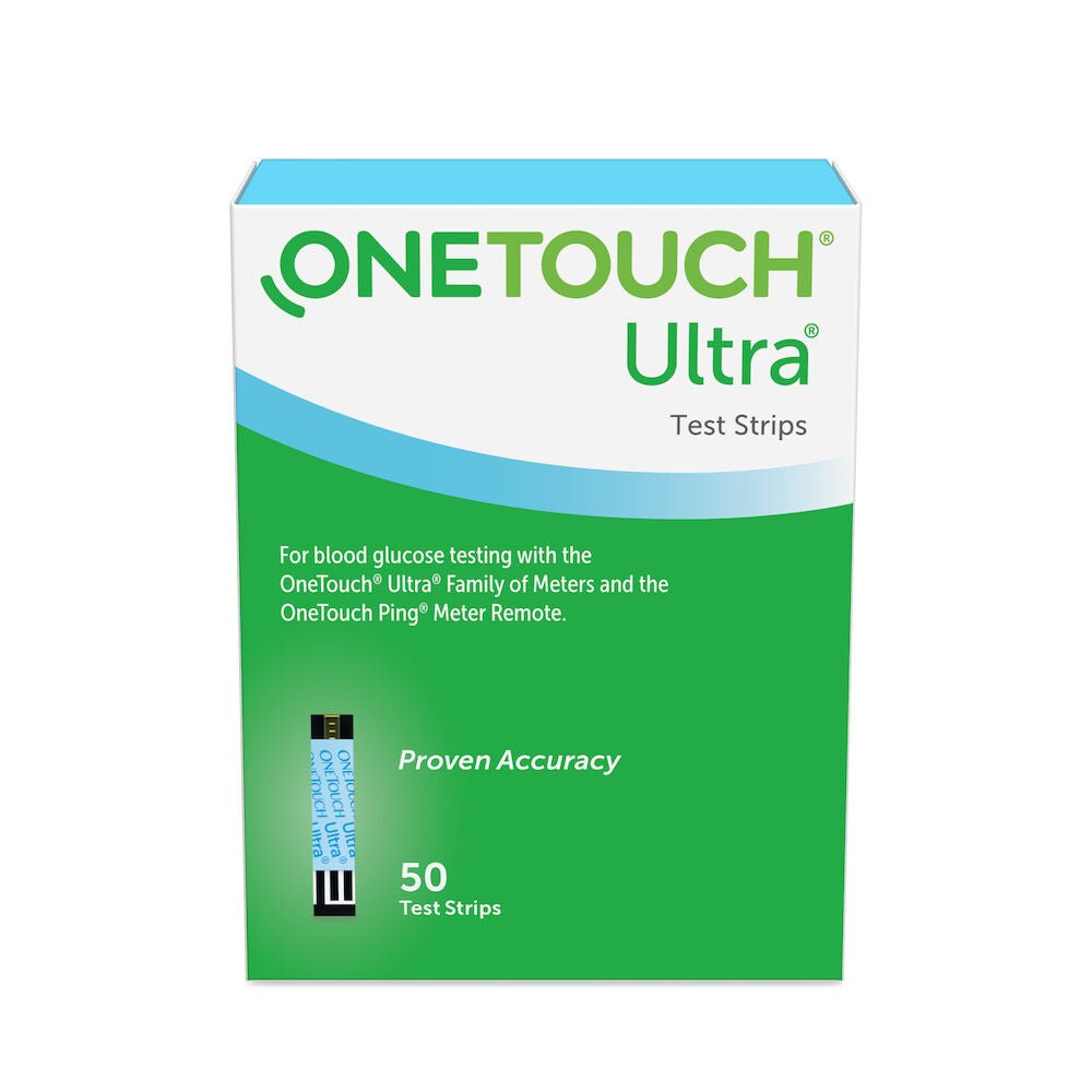 OneTouch® Ultra® Blood Glucose Test Strips-Front View