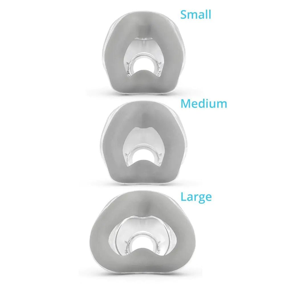 ResMed AirTouch N20 Nasal CPAP Mask Replacement Cushion Sizes - Back View
