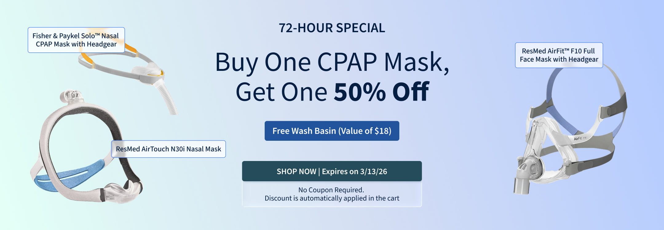 72-Hour Special! Buy One Mask, Get One 50% Off + Free Wash Basin – Ends 3/13/26 72-Hour Special! Buy One Mask, Get One 50% Off + Free Wash Basin – Ends 3/13/26