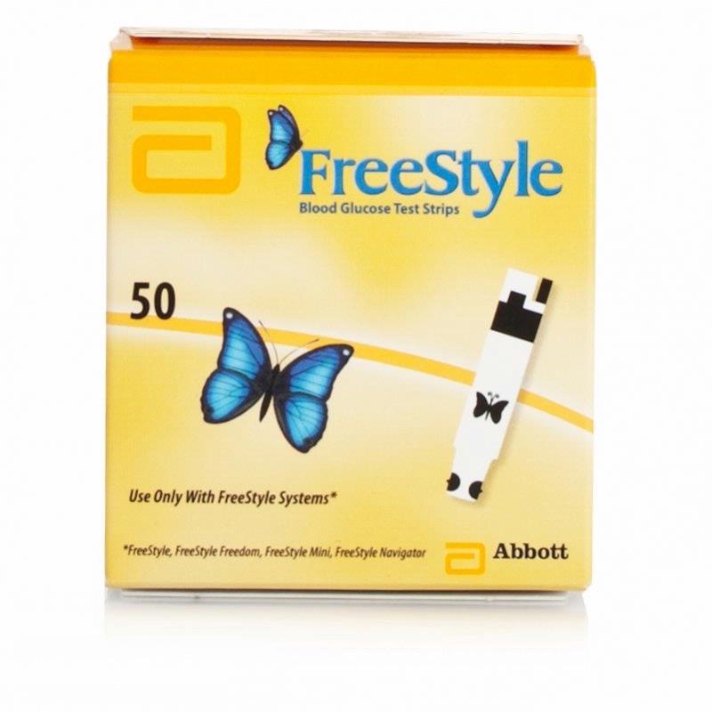 FreeStyle InsuLinx Blood Glucose Test Strips-Packaging Front View