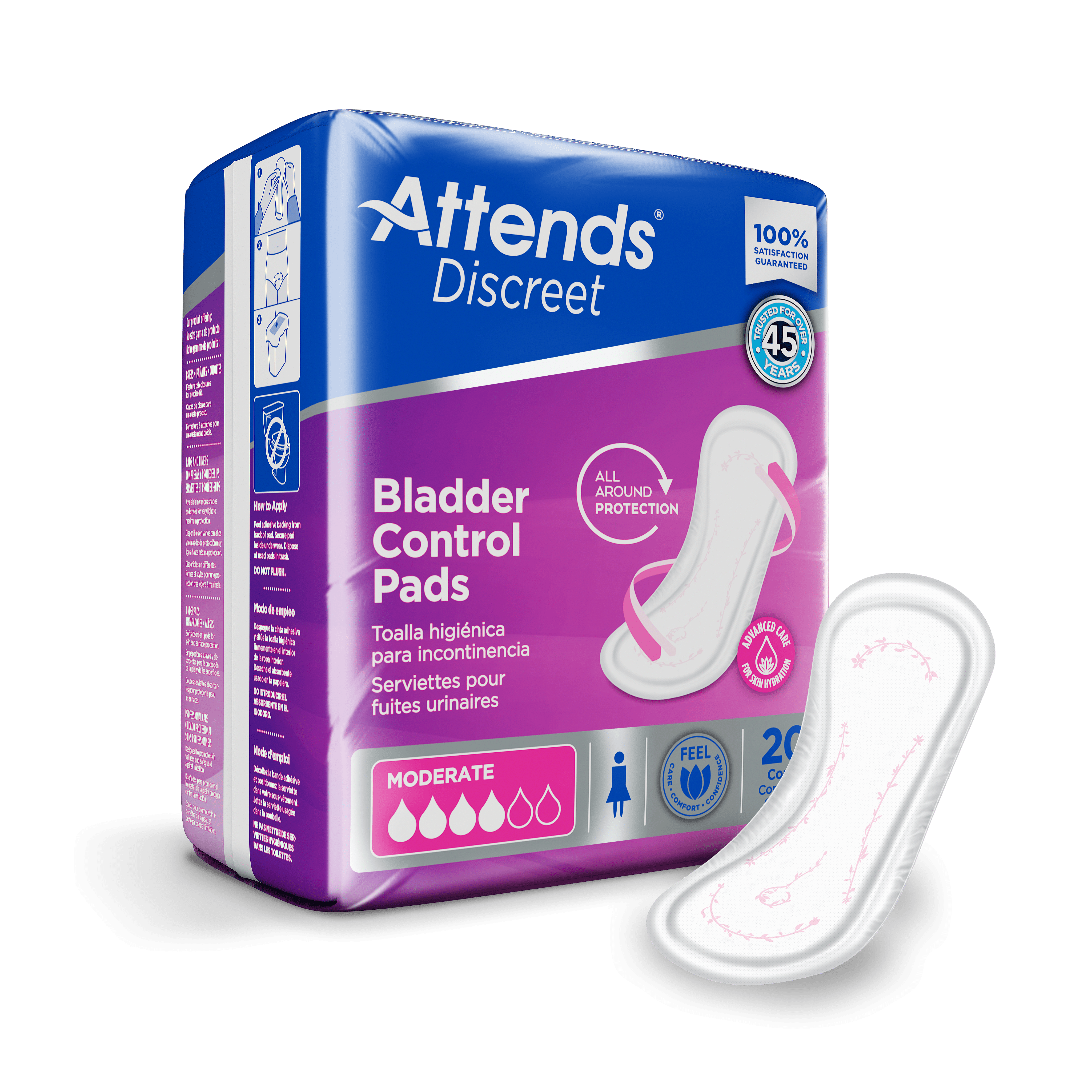 Attends Discreet, Moderate Long, angled view