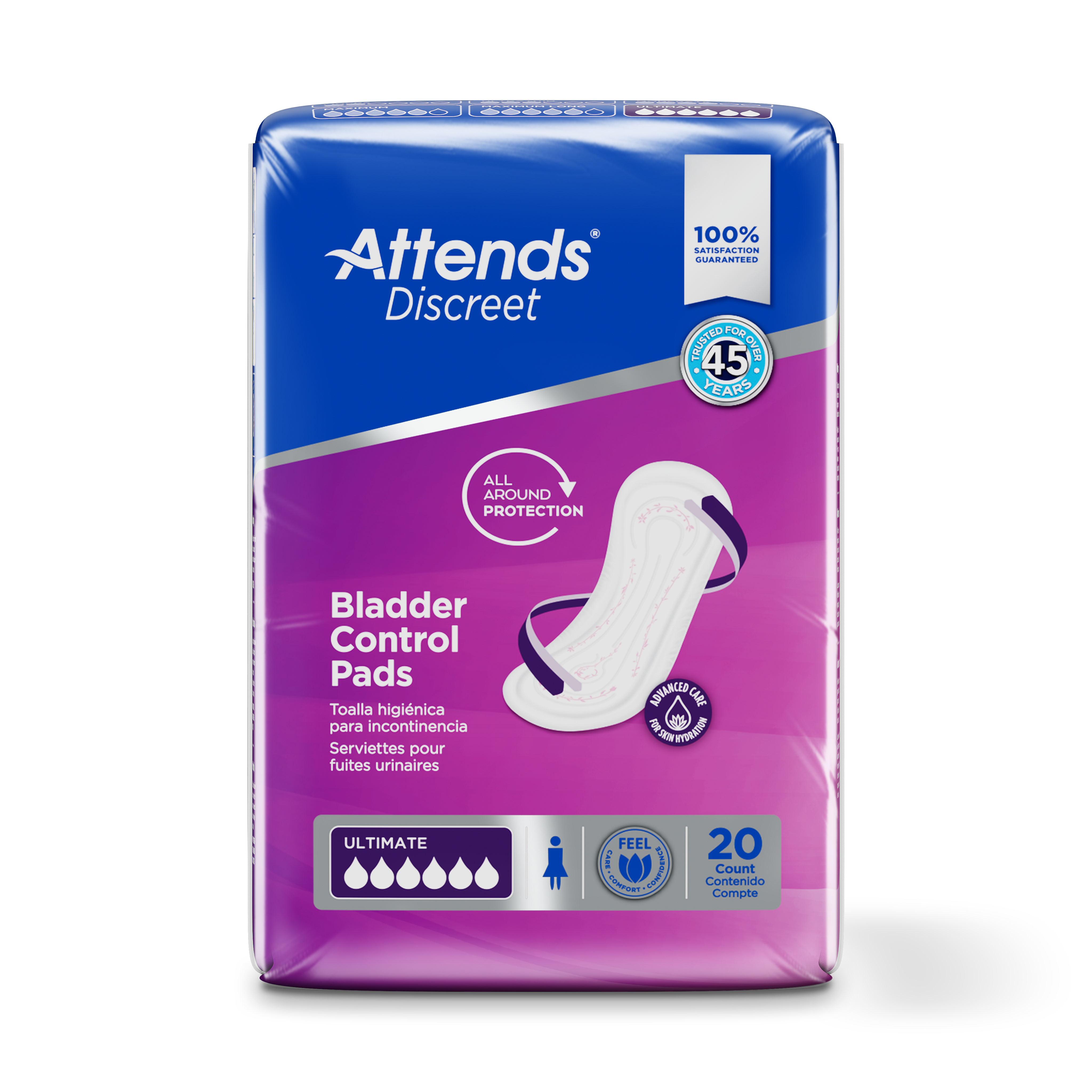 Attends Discreet, Ultimate Pad, front