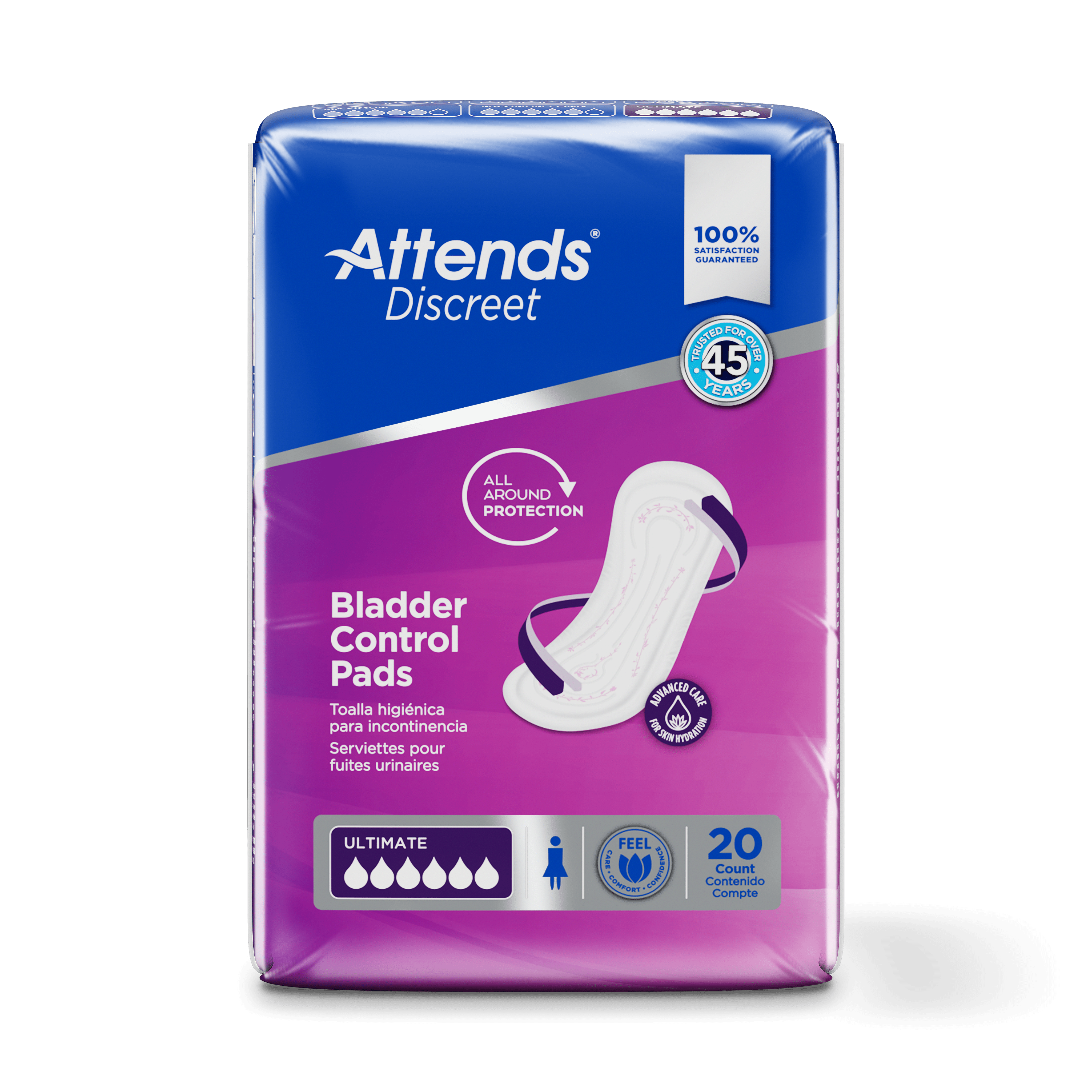 Attends Discreet, Ultimate Pad, front