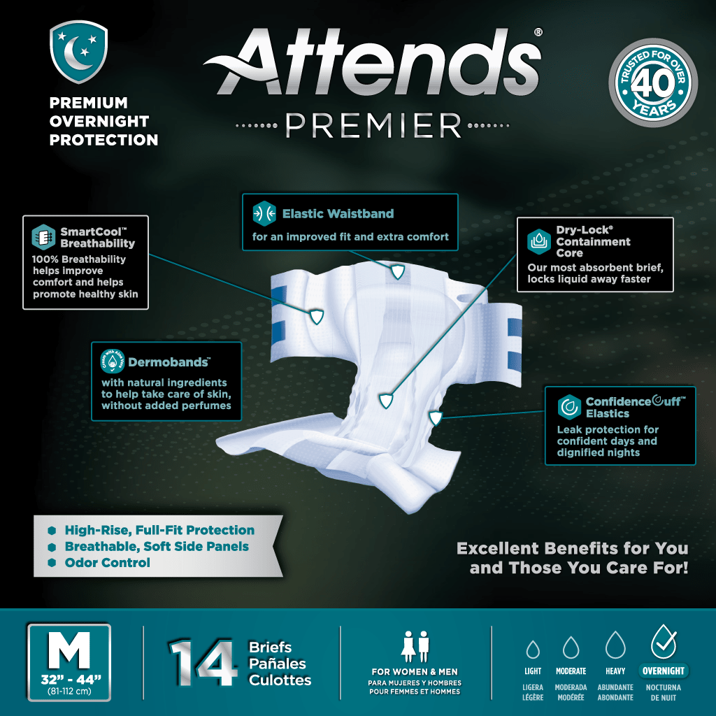Attends® Adult Premier Briefs