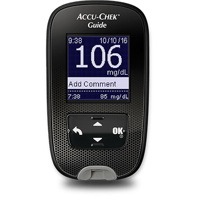 Accu-Chek® Guide Blood Glucose Monitoring System-Front View