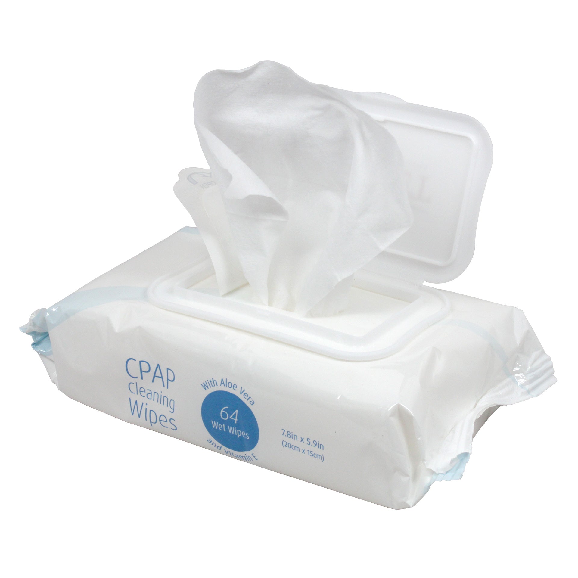 Sunset CPAP Mask Cleaning Wipes 64 Count - Front View