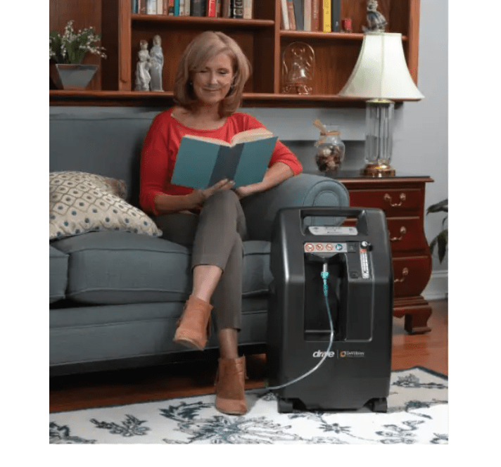DeVilbiss 5 Liter Oxygen Concentrator-OC in Use