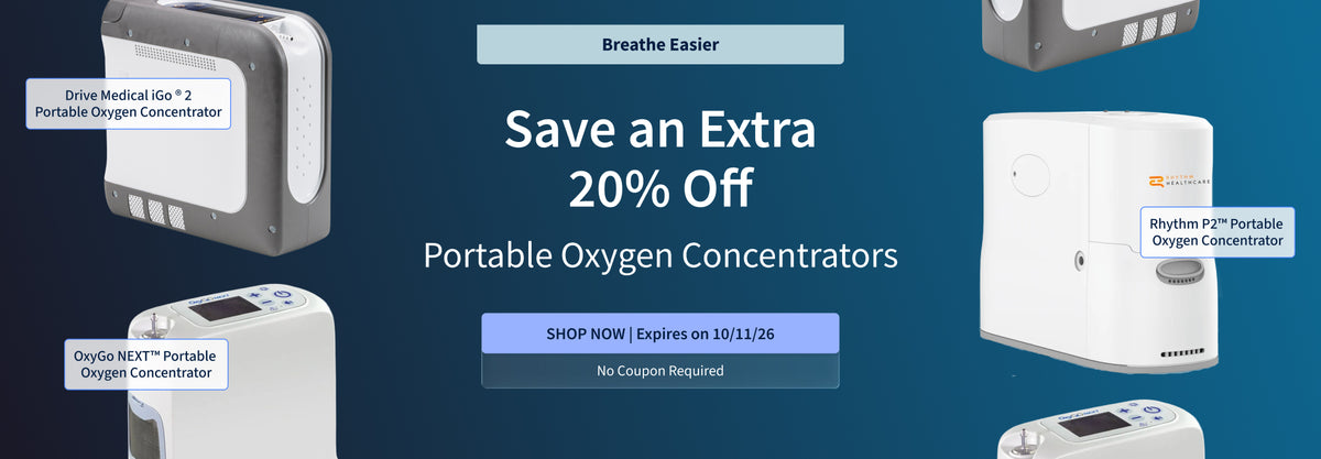 Save an Extra 20% off Portable Oxygen Concentrators! Offer ends 10/11/26. Save an Extra 20% off Portable Oxygen Concentrators! Offer ends 10/11/26.