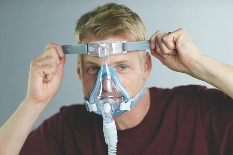 Philips Respironics Amara Full Face CPAP Mask with Headgear Starter Kit - Front View