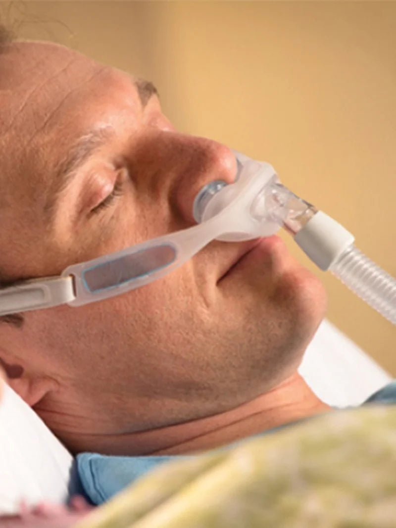 Philips Respironics Nuance Gel Nasal Pillow Replacement - In Use