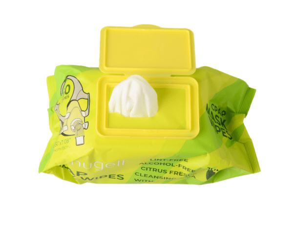 150 Count Citrus Jumbo Pack CPAP Mask Wipes-Top View