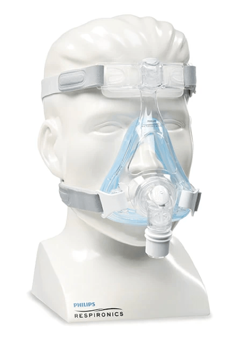 Philips Respironics Amara Gel Full Face CPAP Mask with Headgear - Front View