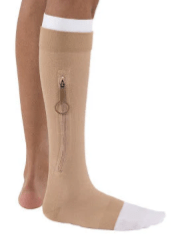 Knee High Zipper Compression Stocking