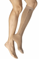 Knee High Zipper Compression Stocking
