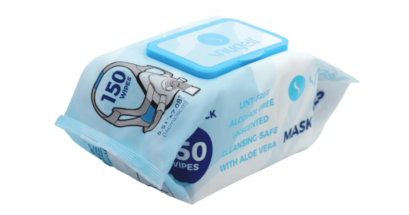 150 Count Unscented Jumbo Pack CPAP Mask Wipes-Side View