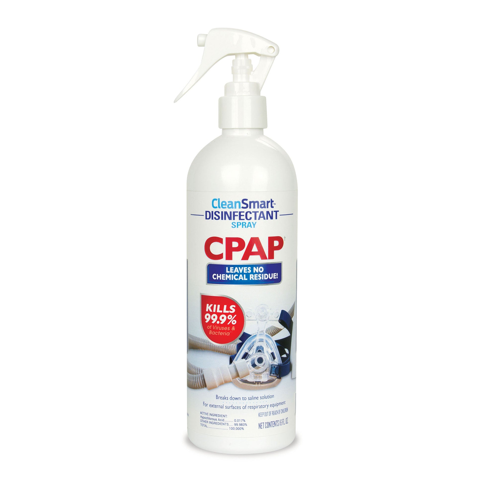 Cleansmart CPAP Disinfectant Spray 16oz - Front View