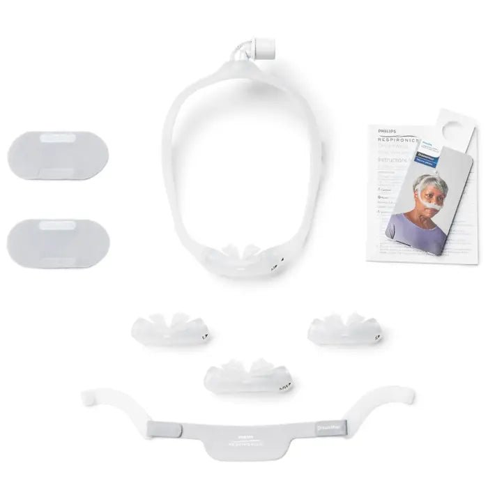 Philips Respironics DreamWear Nasal Pillow CPAP Mask Fit Pack - Pack Contents
