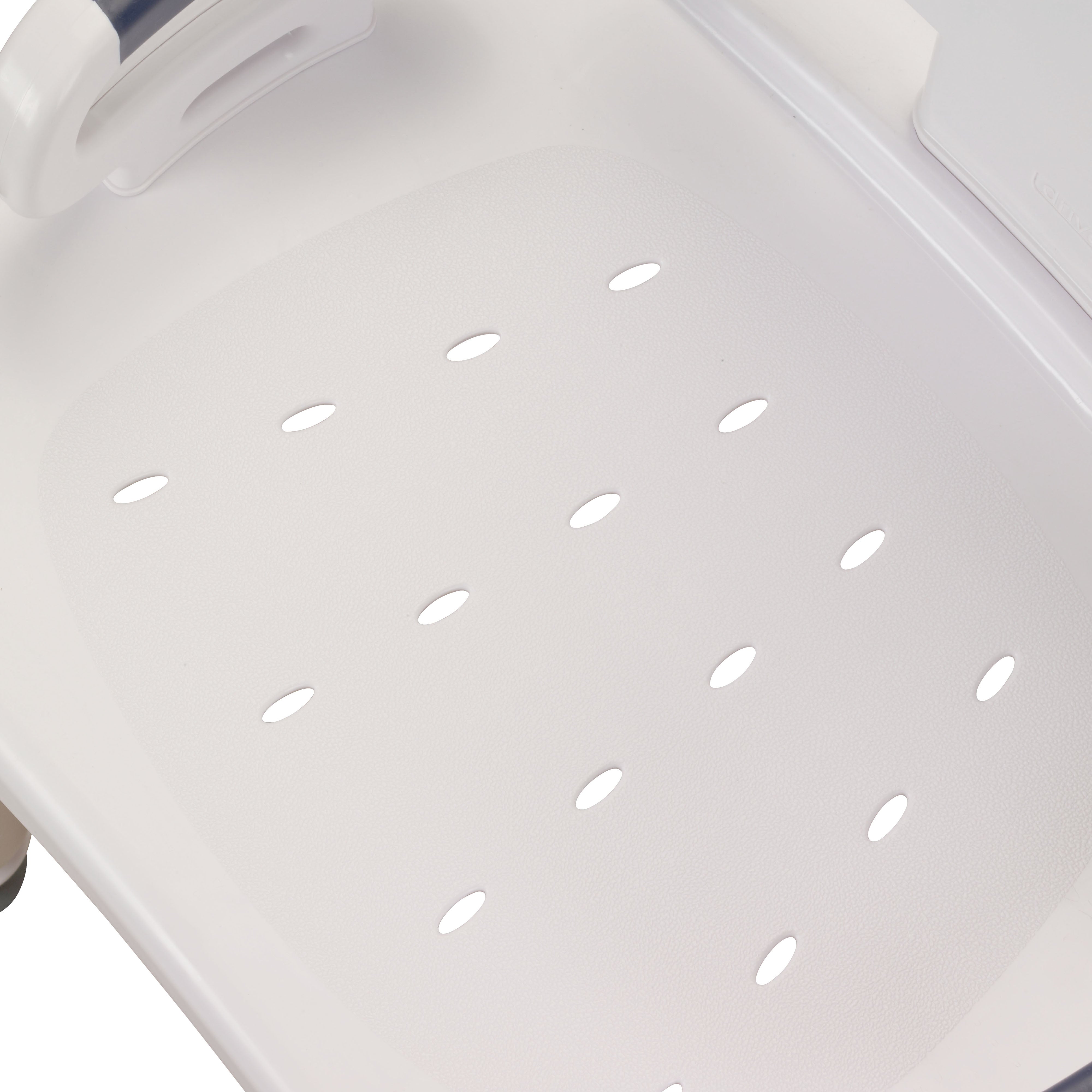Drive Medical Premium Series Shower Chair with Back and Arms-View of Seat
