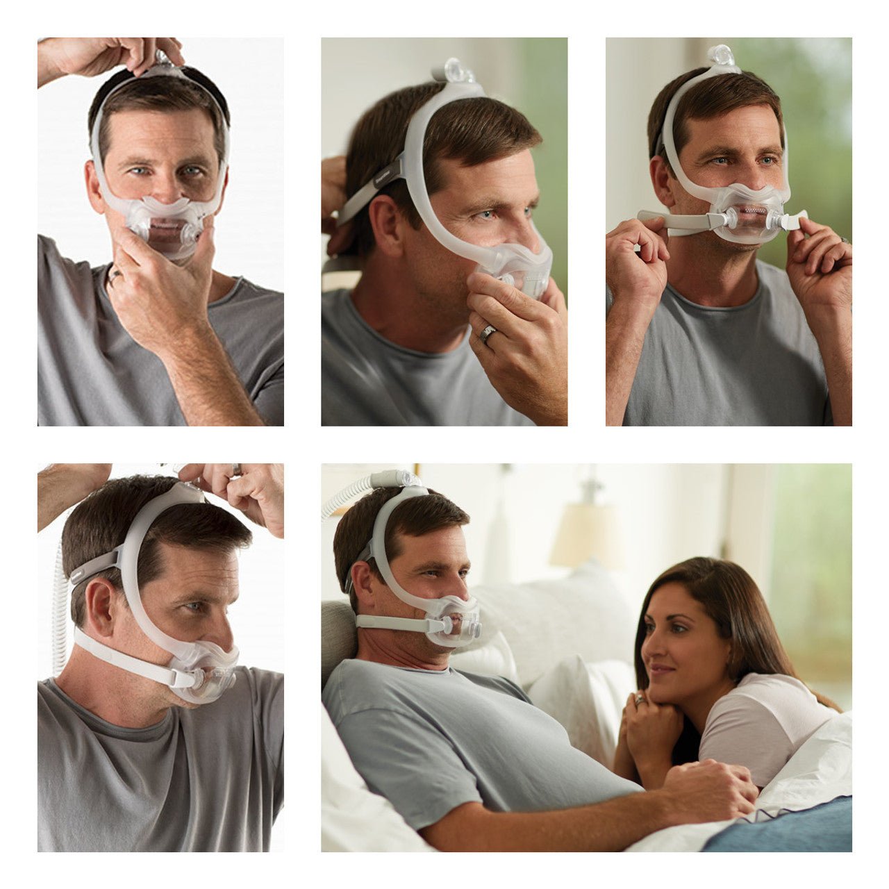 Brand Sleep Apnea Full Face Aid with Head Support