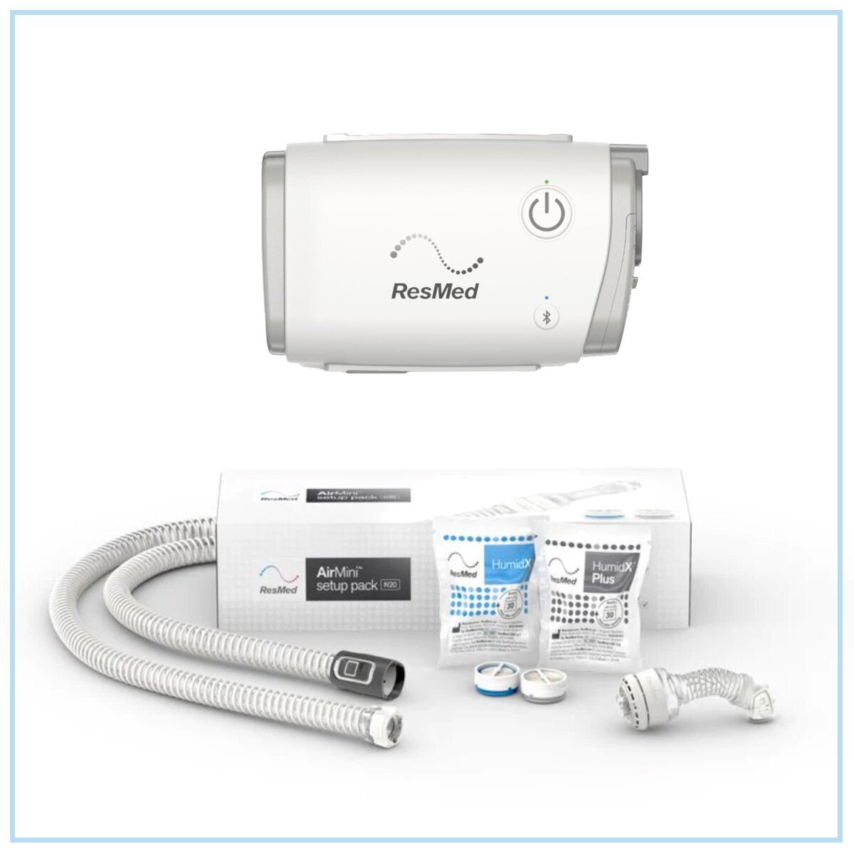 ResMed AirMini™ Travel Auto CPAP Machine +N20 Setup Pack