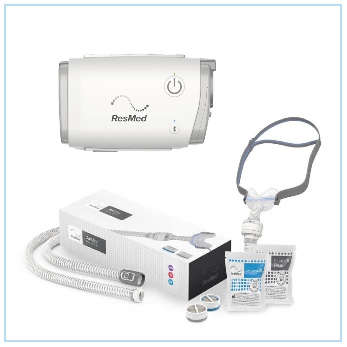 ResMed AirMini™ Travel Auto CPAP Machine + N30 Mask Pack
