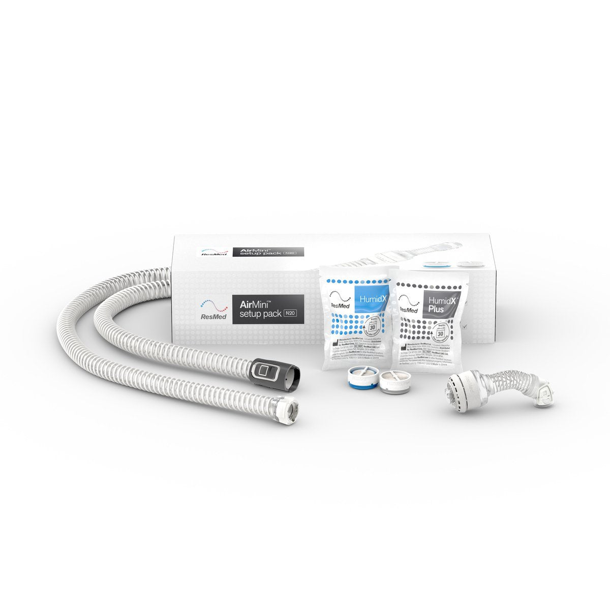 Resmed Airfit Airtouch N20 Setup Pack for Airmini CPAP Machine - Front View