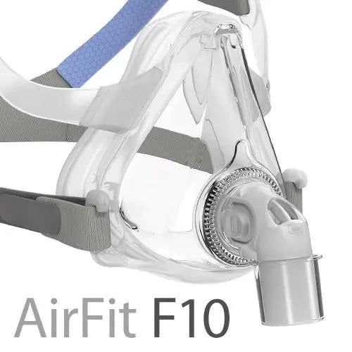 Resmed Airfit F10 Full Face Mask With Headgear - Close Side View