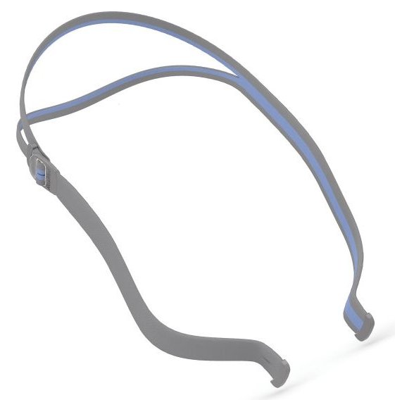 Resmed Airfit P10 Headgear Replacement Blue Accents - Front View