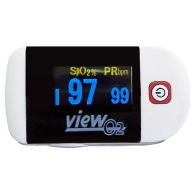 Responsible Respiration Inc View O2 Fingertip Pulse Oximeter - Front View