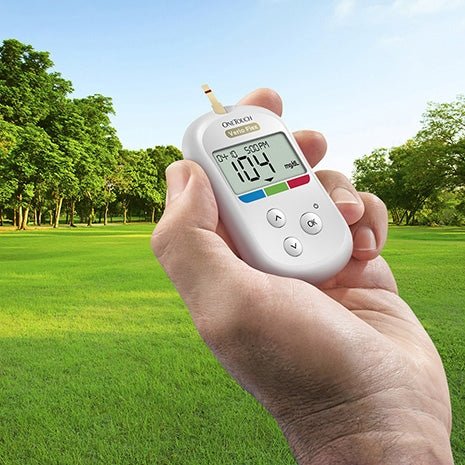 One Touch Verio Flex® Blood Glucose Monitoring System-System in Hand