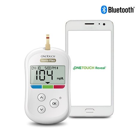 One Touch Verio Flex® Blood Glucose Monitoring System-Front View