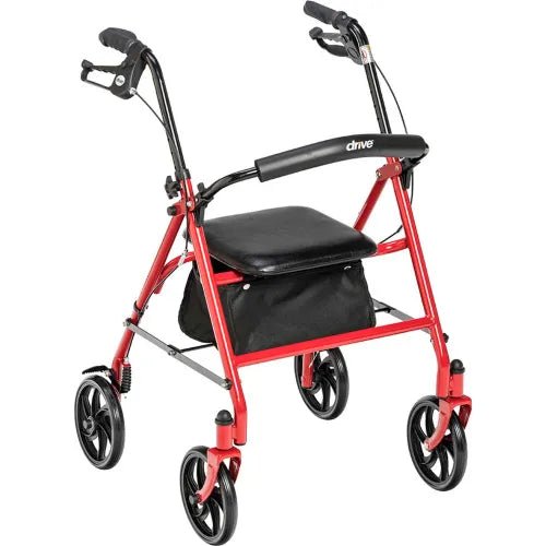 Durable 4 Wheel Rollator with 7.5" Casters - Front View