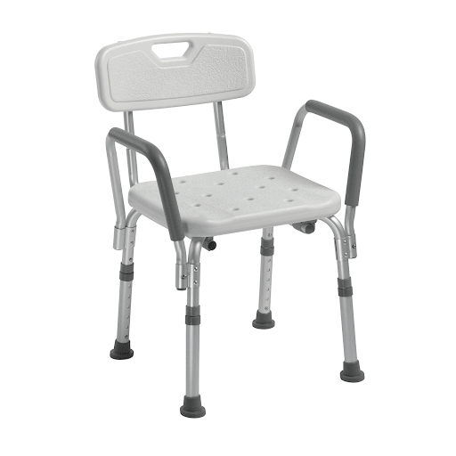 Bathroom Safety Equipment with Supportive Back and Detachable Cushioned Handles