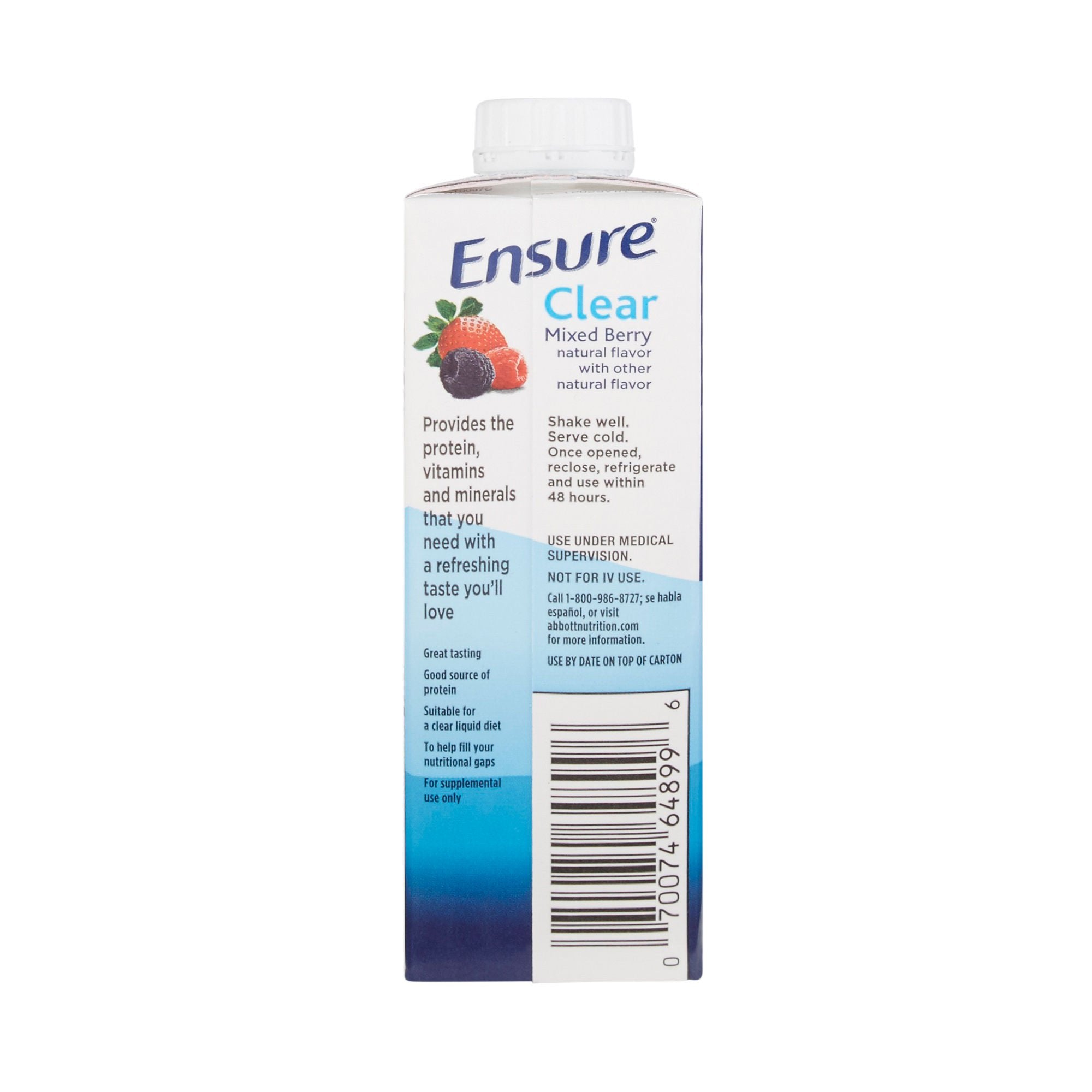 Clear Nutritional Supplement Drink