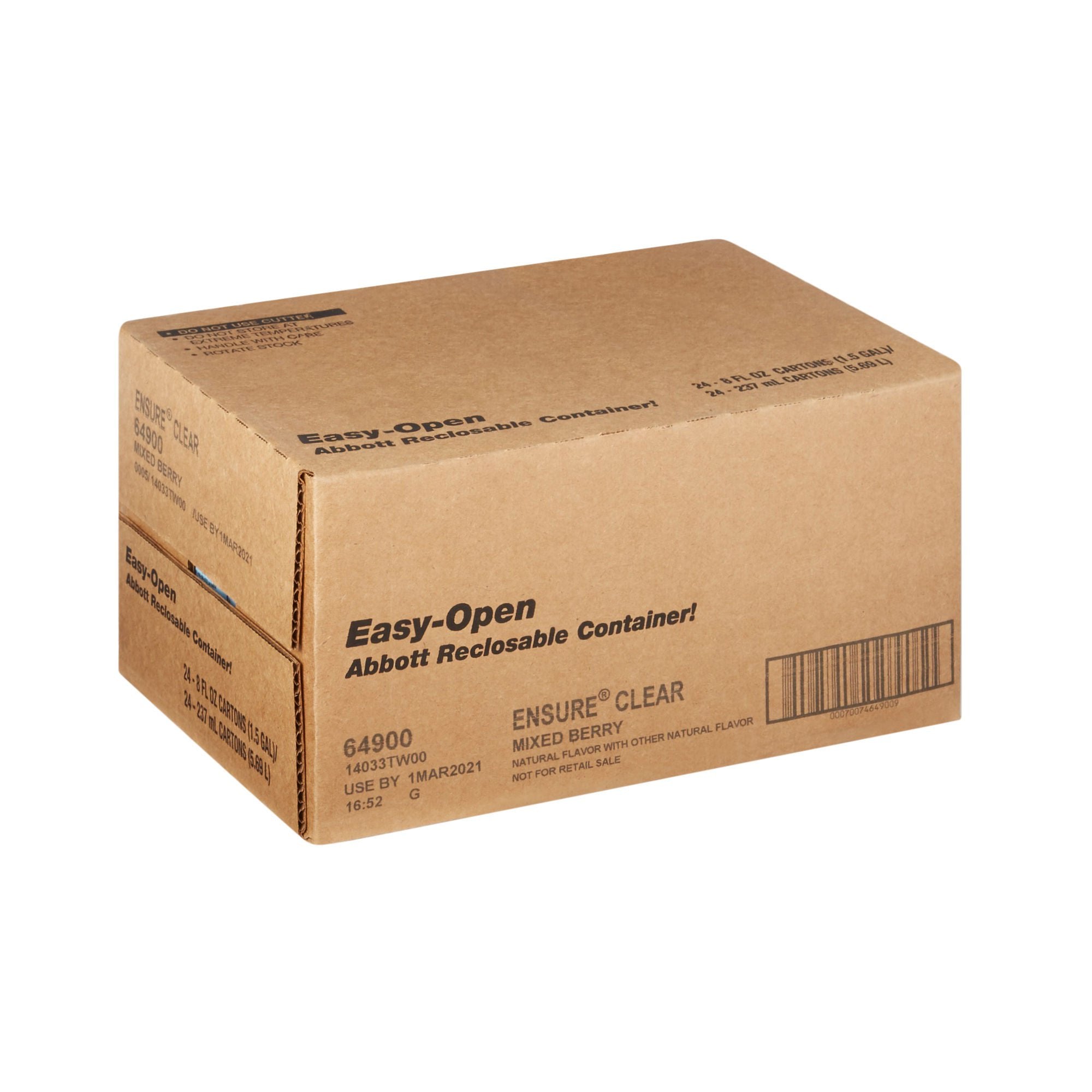 Clear Nutritional Supplement Drink