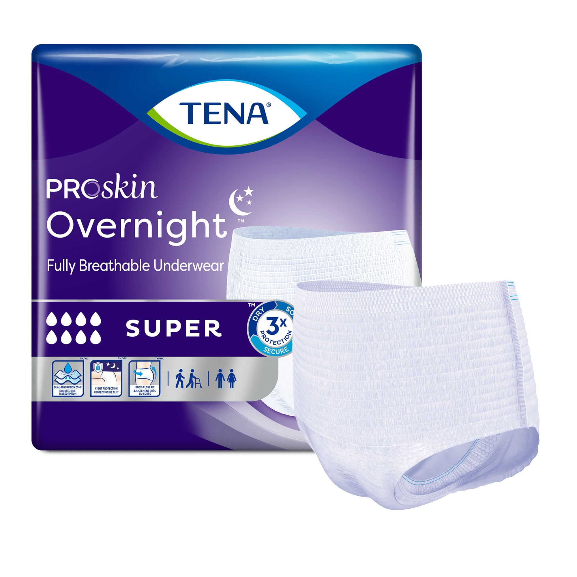 ProSkin Breathable Comfort Fit Underwear for Night Use - Super Absorbency