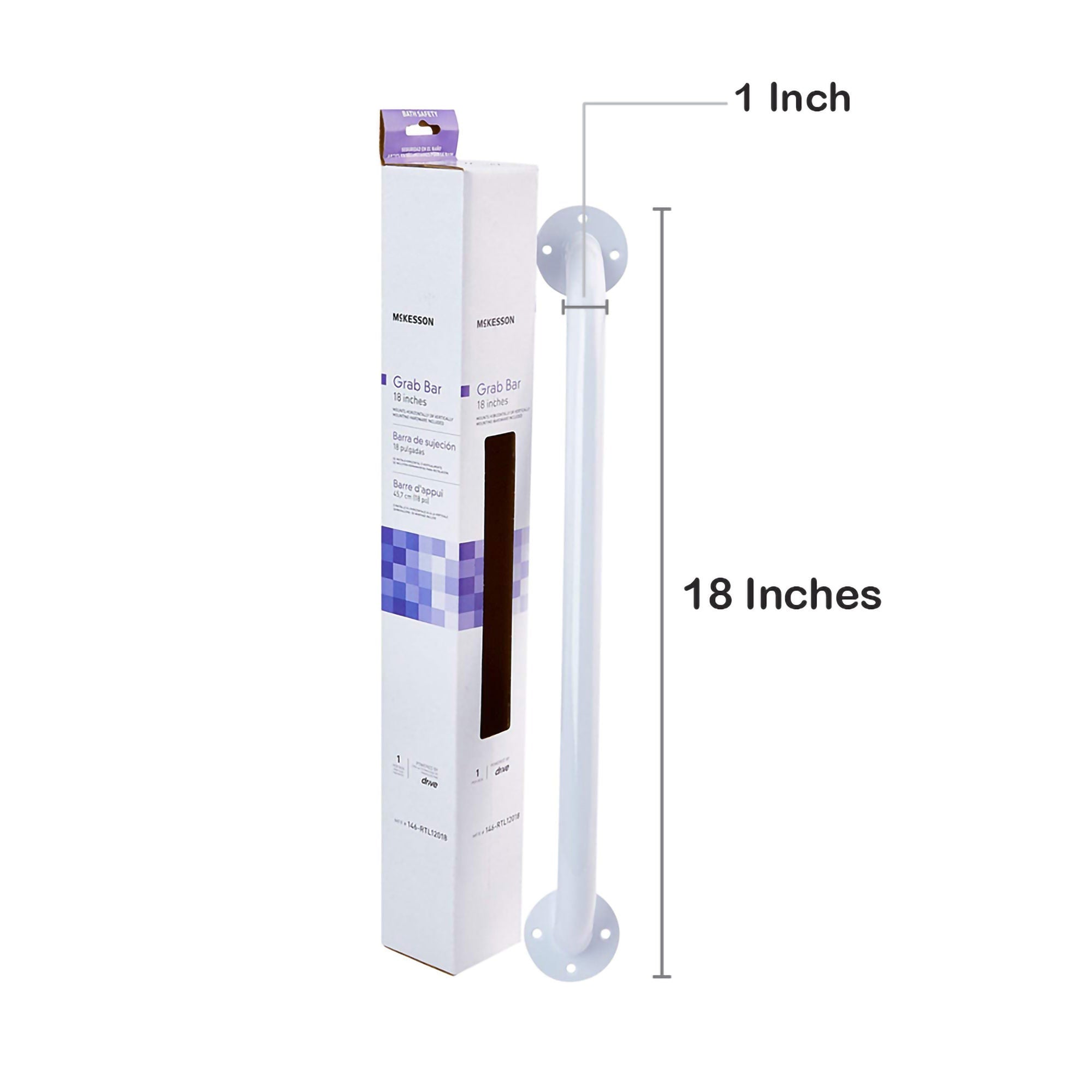 White Steel Wall Support Bar