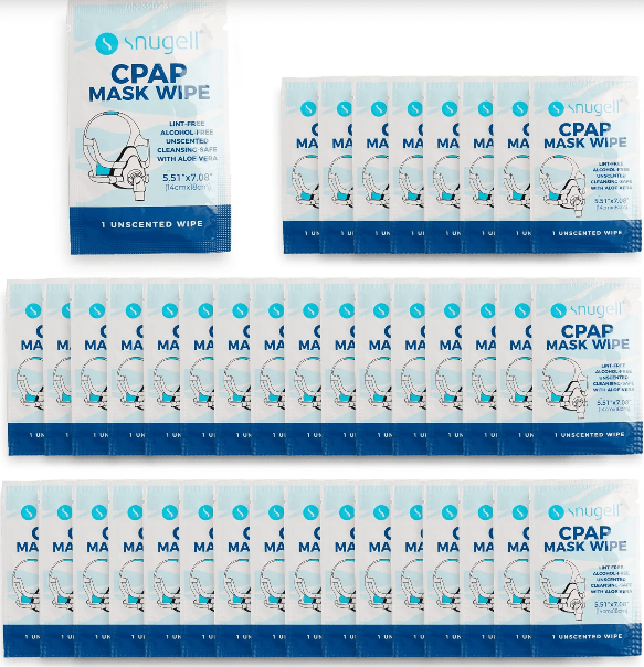 Unscented Individual CPAP Mask Wipes (40 ct.)-Front View
