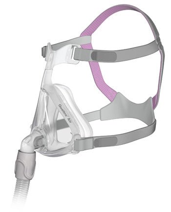 Resmed Quattro Air for Her Full Face CPAP Mask With Headgear - Side View