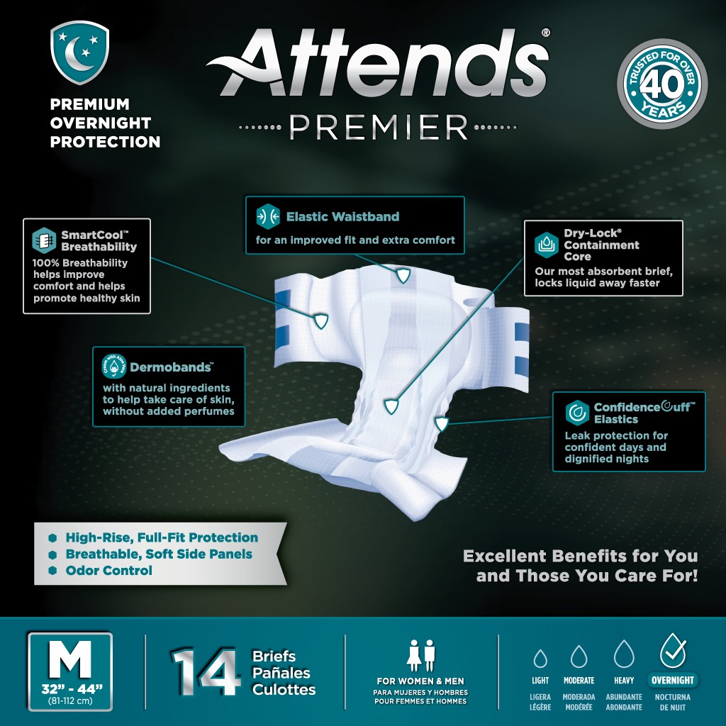 (TEST) Attends® Adult Premier Briefs (Copy)