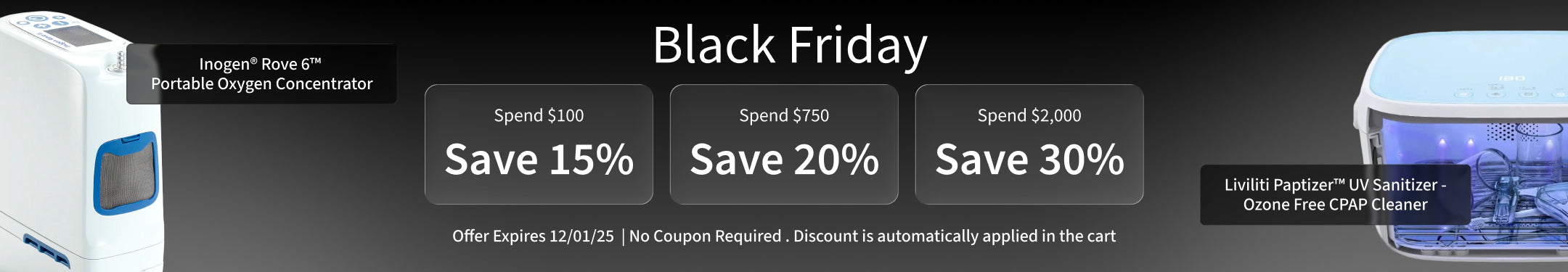 Black Friday Blowout! Spend $100 and Save 15%, Spend $750 and Save 20%, Spend $2,000 and Save 30%. Offer ends 12/1/25