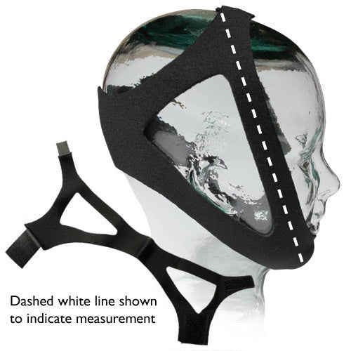 Sunset Neoprene Chin Strap - Side and Front View