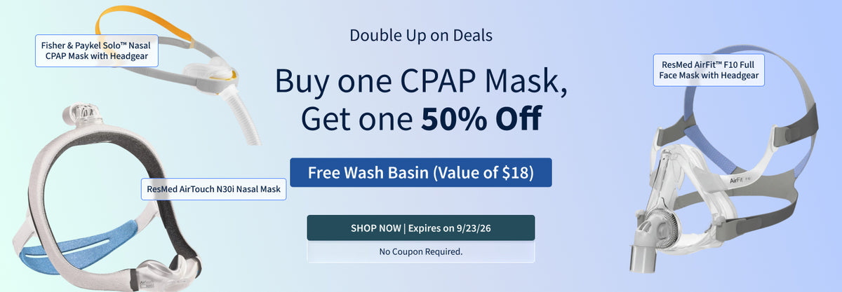 Buy One Mask, Get One 50% Off + Free Wash Basin – Ends 9/23/26